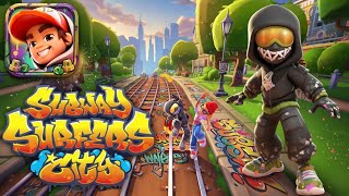 Ninja One Run After Unlocking Delorean Park | Subway Surfers City Gameplay screenshot 4