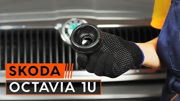 How to change a front strut mount on SKODA OCTAVIA 1U [TUTORIAL AUTODOC]