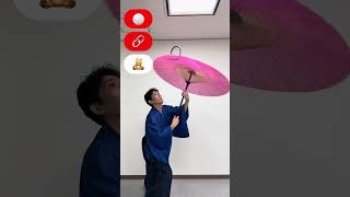 Takashiro can spin anything on top of an umbrella!!