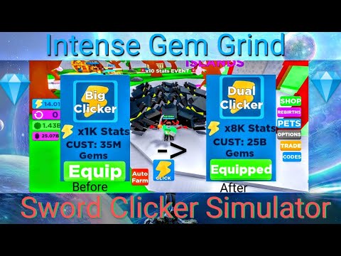 Using An Auto Clicker On Sword Simulator! (Roblox) 