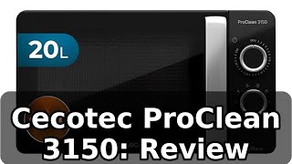Review completa del Cecotec ProClean 3150: microondas de 20 litros y 3DWave