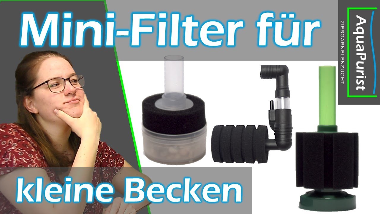 MY MIRONEY Aquarium Schwammfilter – Mit Keramik Medienkugeln & Ersatzschwamm, Für Bis 100 Liter
