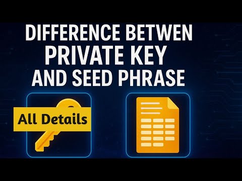 Diffrence between Seed pharse and private key