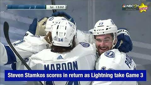 Steven Stamkos scores in return as Tampa Bay Lightning take Game 3 of the Stanley Cup Finals