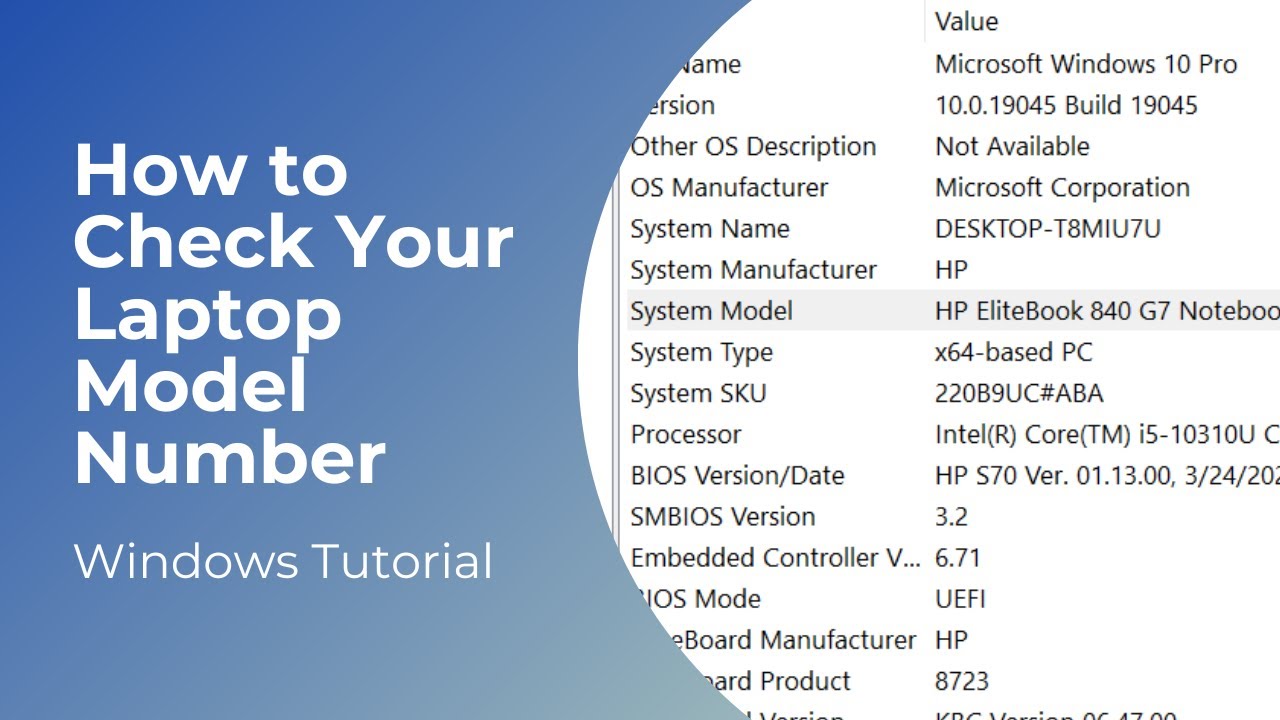 How To Get Laptop Product Number From Cmd