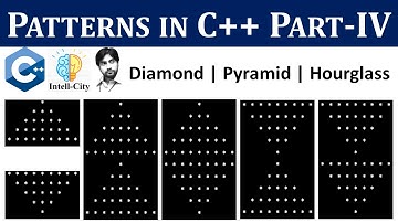 Printing Patterns in C++ - Part IV | Pyramid, Diamond and Hourglass