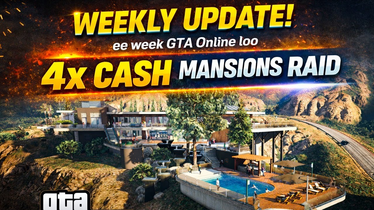 GTA Online Weekly Update 🔥 4X Cash + Mansion Raid | Ee Week Full Details