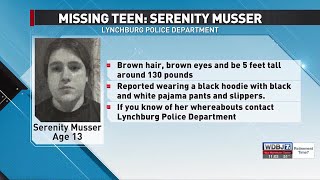Lynchburg Police In Search of Missing 13-Year-Old Girl