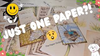 One Sheet Wonder! Easy Junk Journal Fold! The Paper Outpost (plus May Digikits!)