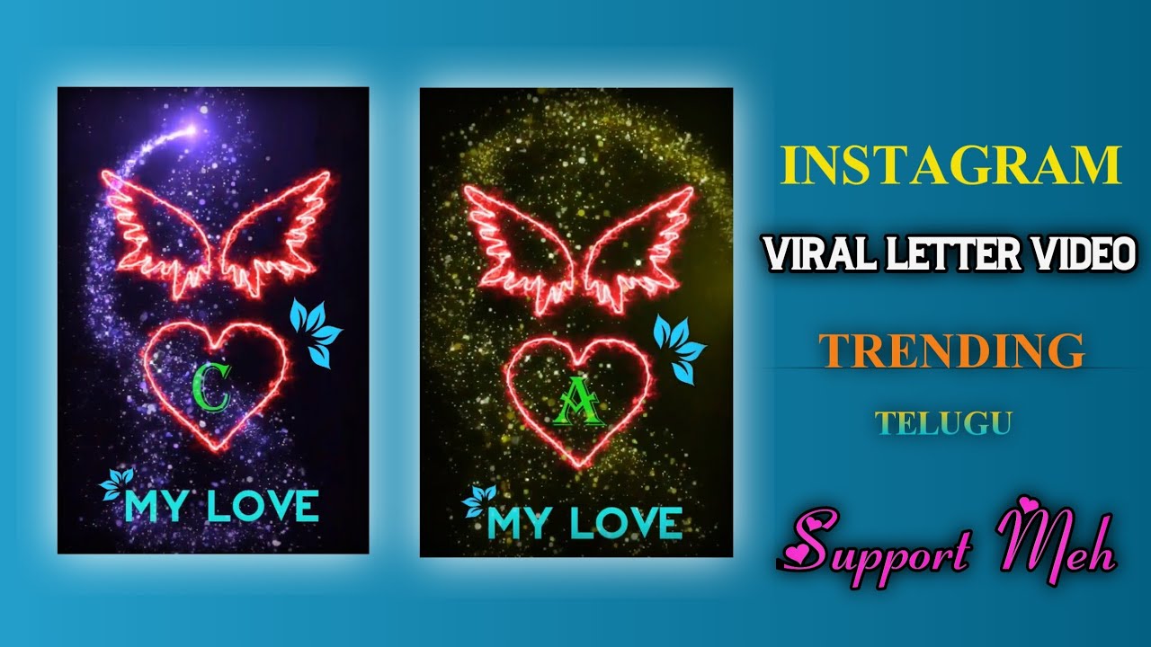 Instagram Trending Letter Video✍️❤️New Editing Video Full Hd (Full Watch Friends)