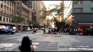 Cloudy skies impact Manhattanhenge