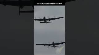 Two WW2 Avro Lancaster Bombers in Formation