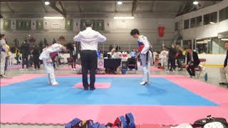 Anthony's sparring match at the 2024 Tri-Star Taekwondo Championship