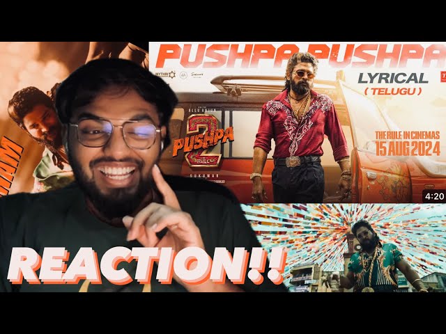 PUSHPA PUSHPA (Telugu & Tamil)| REACTION | Pushpa 2 The Rule | Allu Arjun | Sukumar | Fahadh | DSP class=