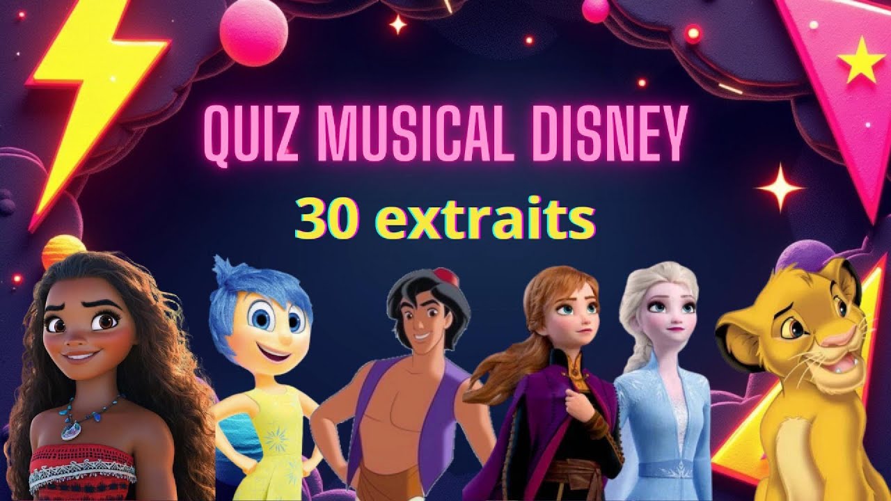 Défi Blind Test Disney 🎶 | Reconnais ces 30 Chansons cultes de dessins animés !