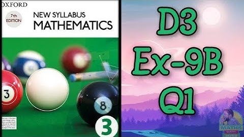 Q1 ||Ex 9B || D3 || Bearings || NSM 7th edition
