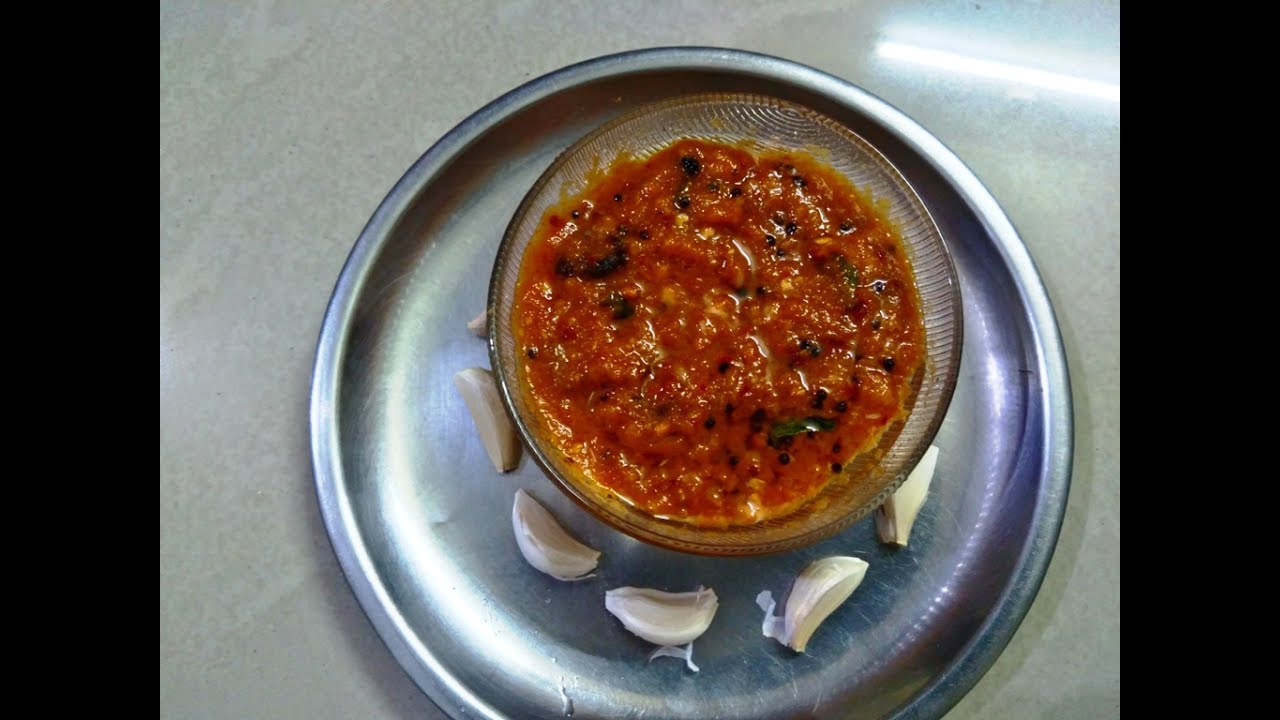 Garlic Chutney (chammanthi) recipe for Dosa, Idli and Rice YouTube