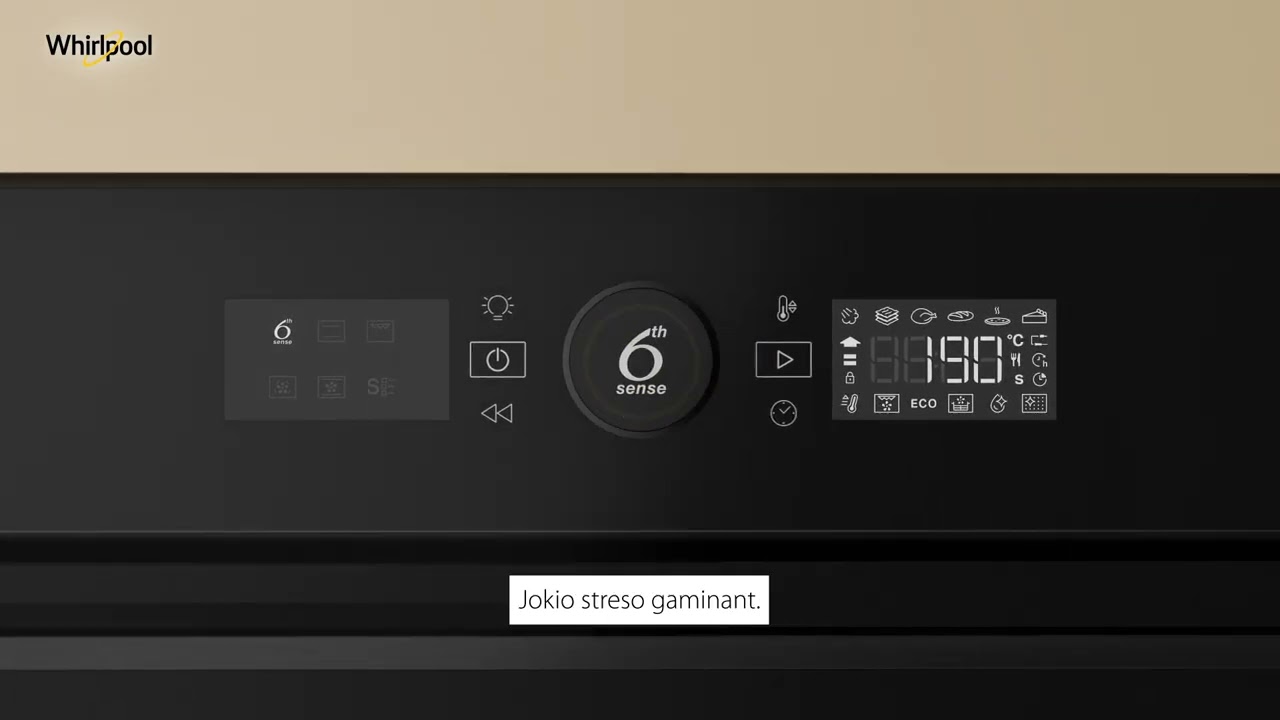 „Whirlpool“ orkaitė su 6th SENSE automatiniais receptais