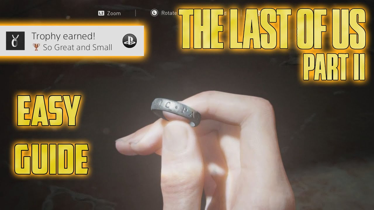 The Last Of Us 2 Engraved Ring Trophy 