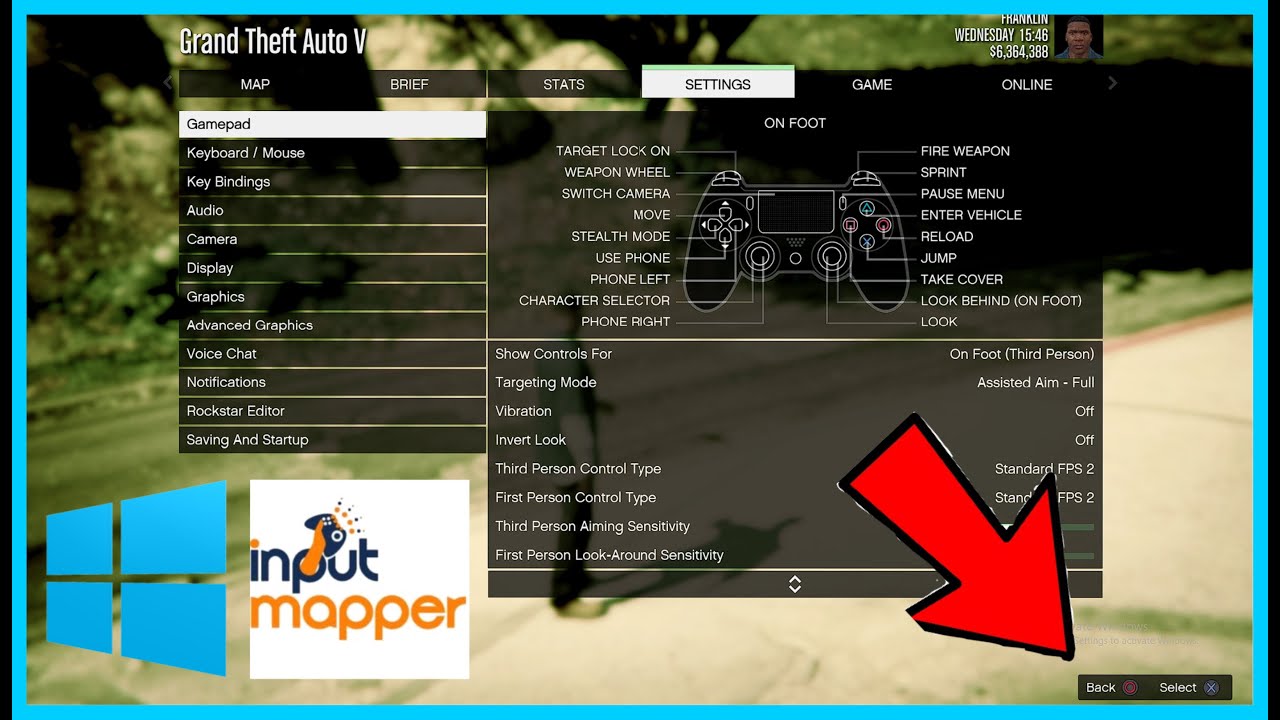 How To Play Gta 5 On Pc With Ps4 Controller Ps4 Icons For Gta 5 Inputmapper 1 7 Youtube