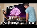 83" LG C1 Series OLED 4K UHD webOS TV - Unboxing & Setup