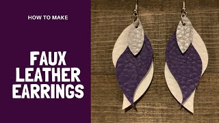 In this video i share how made these cut faux leather earrings. diy
earrings are great because you can pick any three colors of ...