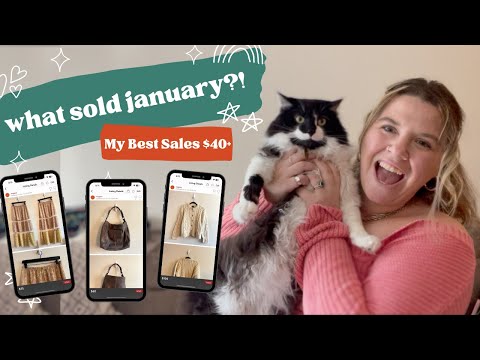My Top Sales From January 2024 - Everything that Sold for $40+ on Poshmark, Ebay, & Mercari