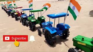 new Mini tractor Indian flag John Deere tractor