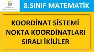 8.Sınıf Koordinat Sistemi,8.Sınıf Matematik