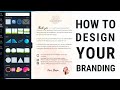 EASY DIY BRANDING: how I design my branded packaging online for free: order flyer and business card