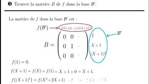Exercice sur la matrice d