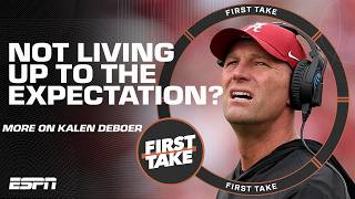 Stephen A. IS DISAPPOINTED in Kalen DeBoer: NO EXCUSES! 😬 | First Take