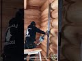 Precision Log Wall Grooving with a Chainsaw Guide System