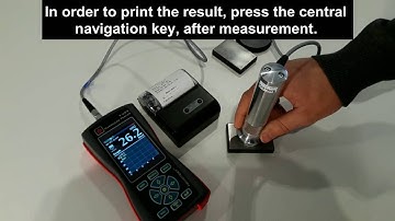 Operation with portable wireless printer for Hardness Tester NOVOTEST T-UD3