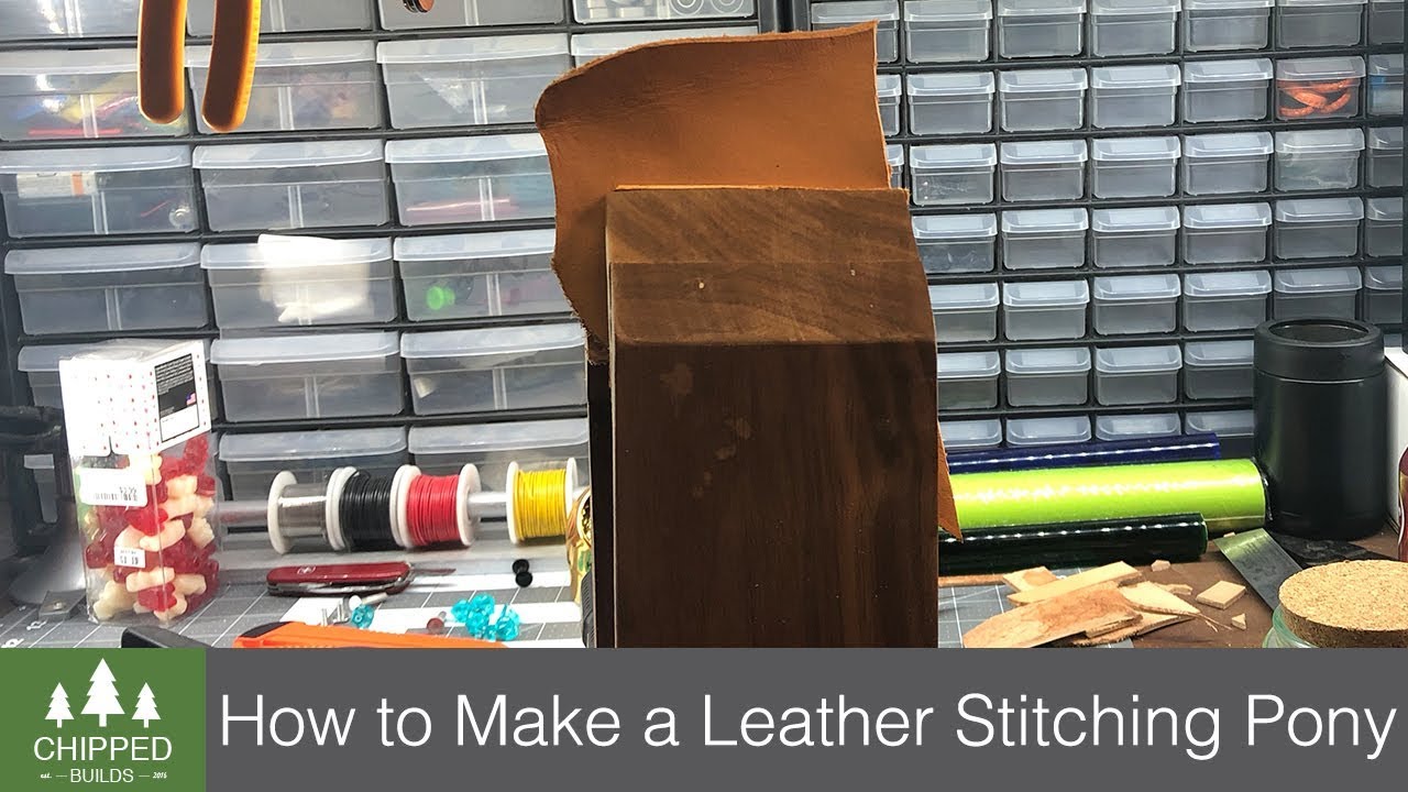 How to make a Leather Stitching pony with pattern and tutorial 