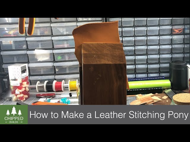 How to make a Leather Stitching pony with pattern and tutorial 