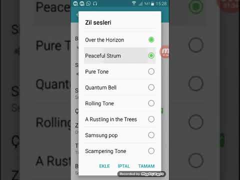Samsung zil sesleri