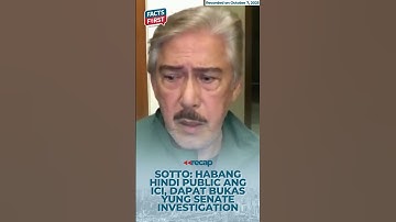 Sotto: Tuloy ang imbestigasyon ng Senado sa flood control corruption hanggang...