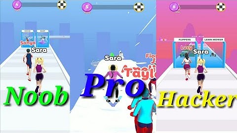 Noob vs Pro vs Hacker ।। Beauty Race gameplay and Walkthrough ।। All level competed