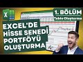 Hisse Senedi Portföy Şablonu Oluşturma | Excel Hisse Portföyü | Borsa Takip Programı #1