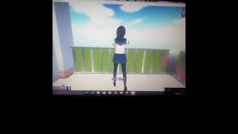 Pushing Kokona off the roof