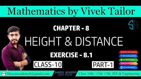 Height & Distance/chapter8/exercise8.1(qu.1to16)   class10/rbse&cbse/maths/ By: Vivek Tailor