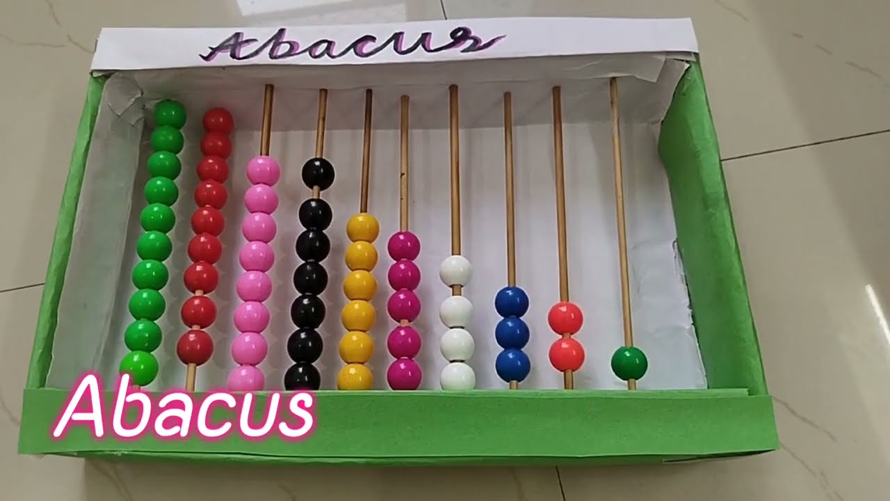 How to make perfect Abacus l easy step by step abacus model l अबाकस कैसे बनाएं जाने आसान तरीका