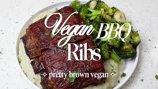 Vegan BBQ Ribs | Pretty Brown Vegan