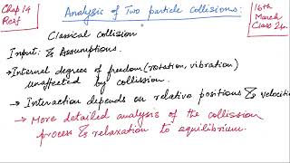 Class 27: Boltzmann Transport Equation with correlations