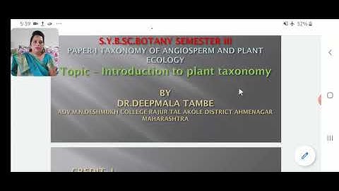 Introduction to Angiosperms Taxonomy