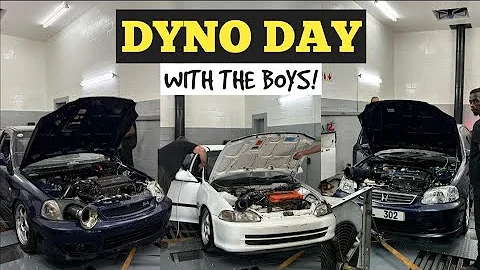 Three Honda Vtec's SCREAMING ON THE DYNO! 🚗💨 (EPID DYNO DAY WITH THE BOYS - B20V/B18V/B20V)
