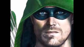 Colored Pencil Drawing of Green Arrow