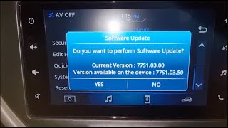 Suzuki SPresso Head Unit Software Update 77S1 screenshot 1