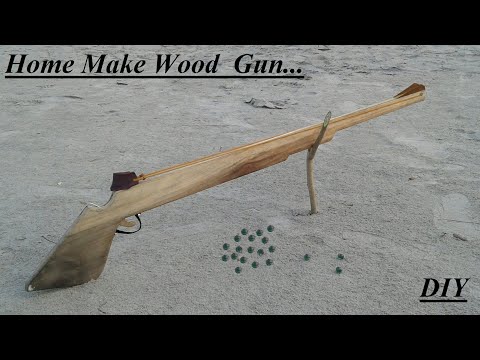How to make a toy Wood Gun using Catapult at home
